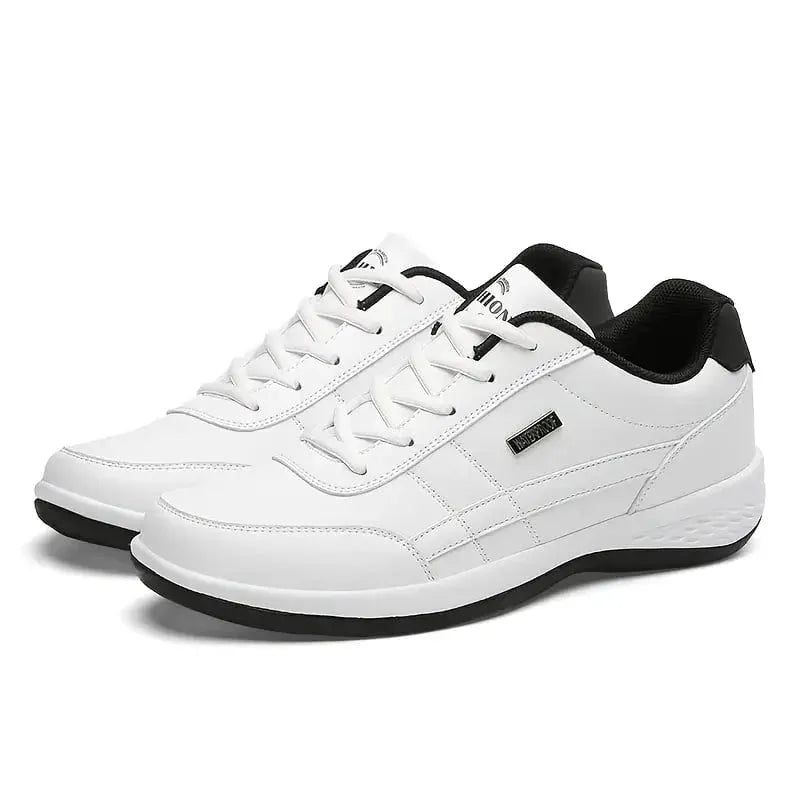 Vincent - Men's Leather Sneakers with Supportive Design