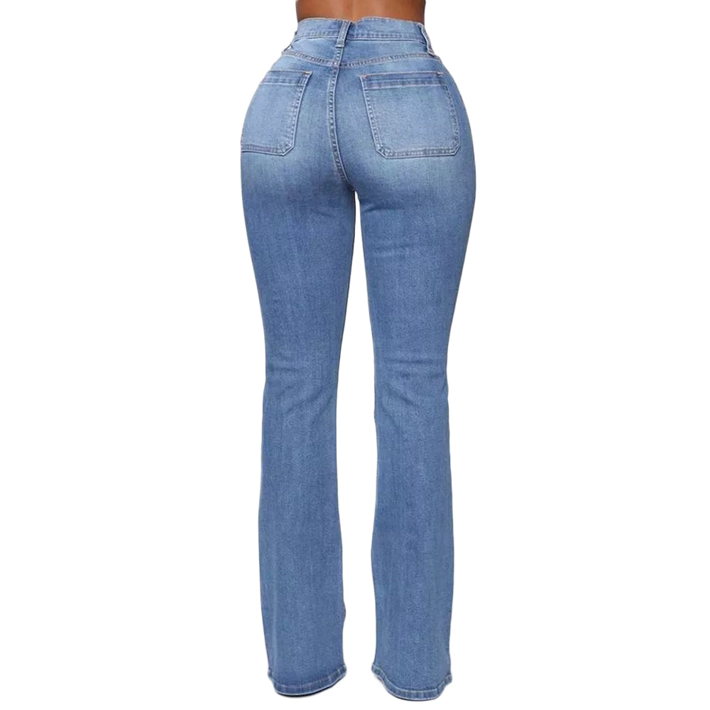 Women's Stretchy Bootcut High-Waist Skinny Jeans | Perfect for Casual Days