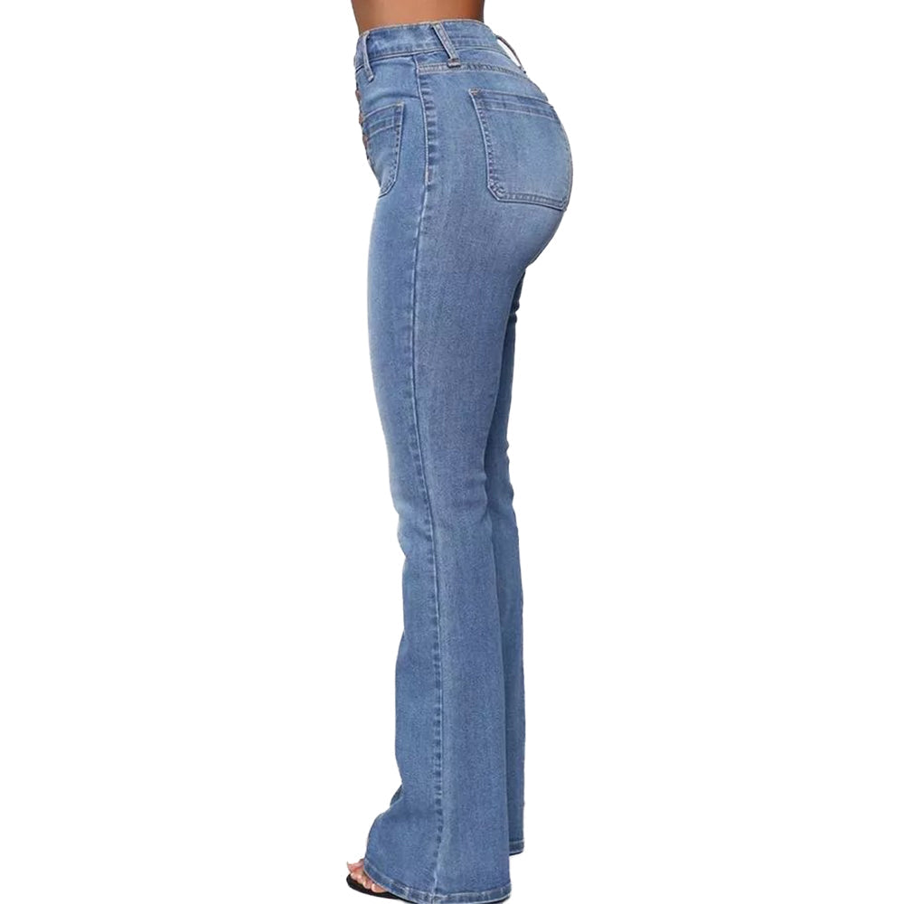 Women's Stretchy Bootcut High-Waist Skinny Jeans | Perfect for Casual Days