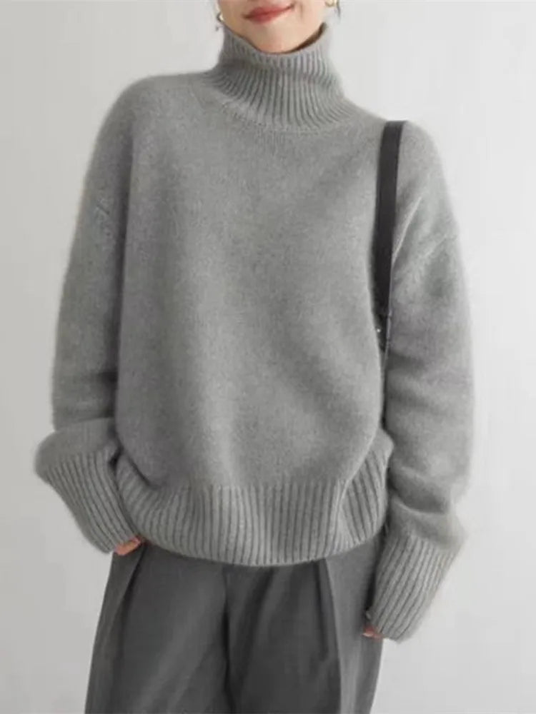 Lissandra - Elegant Cashmere Turtleneck Pullover