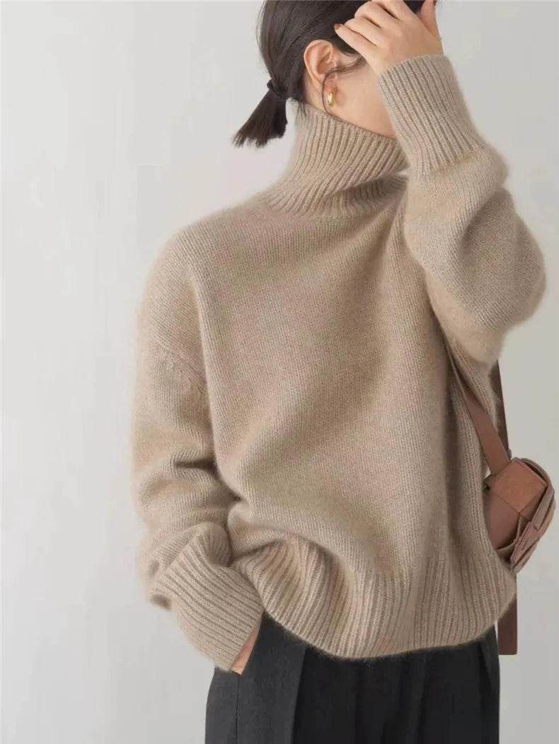 Lissandra - Elegant Cashmere Turtleneck Pullover