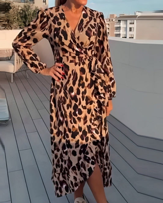 Carla - Flowing Leopard Summer Dress for Women