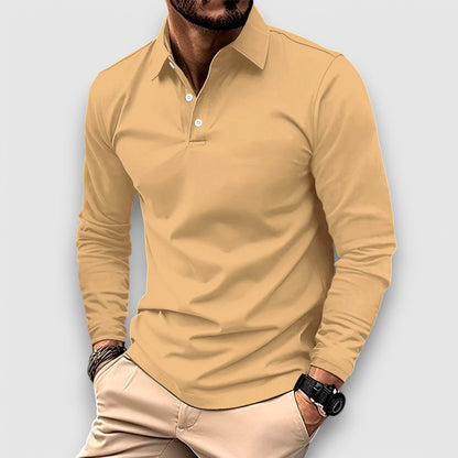 Amando - Casual Polo Shirt With Long Sleeves