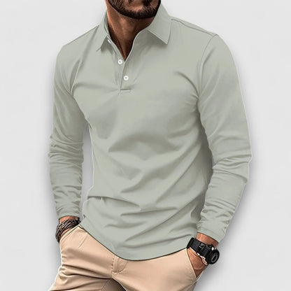 Amando - Casual Polo Shirt With Long Sleeves