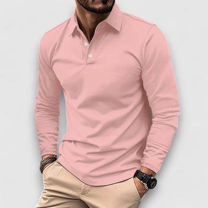 Amando - Casual Polo Shirt With Long Sleeves