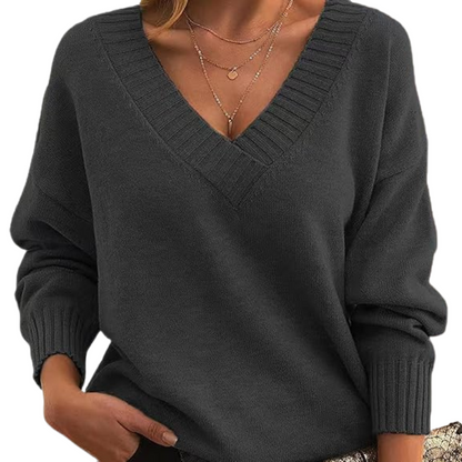 Sienna - Stylish V-Neck Cashmere Sweater