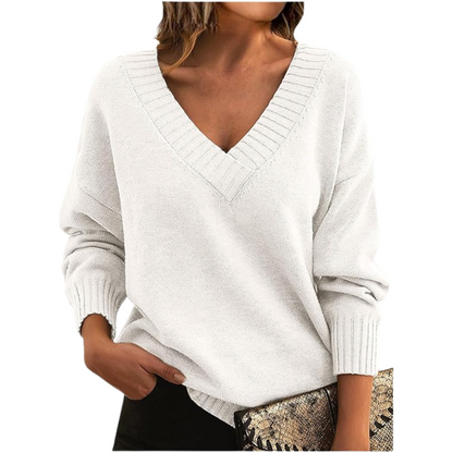 Sienna - Stylish V-Neck Cashmere Sweater