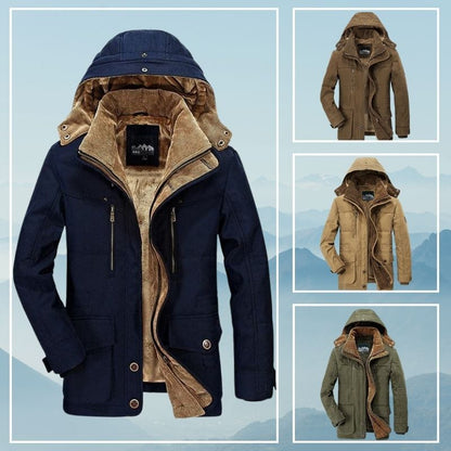 Daniel - Insulated Men's Winter Jacket with Fur Lining