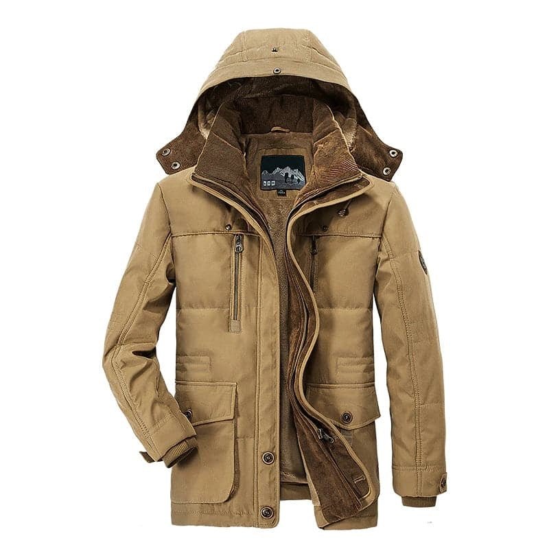 Daniel - Insulated Men's Winter Jacket with Fur Lining