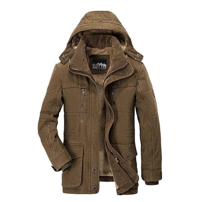 Daniel - Insulated Men's Winter Jacket with Fur Lining