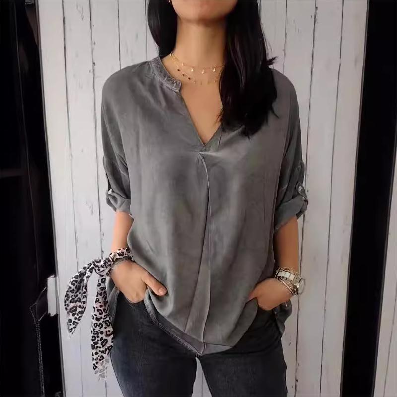 Lovely - Casual and Comfy V-Neck Shirt for Women